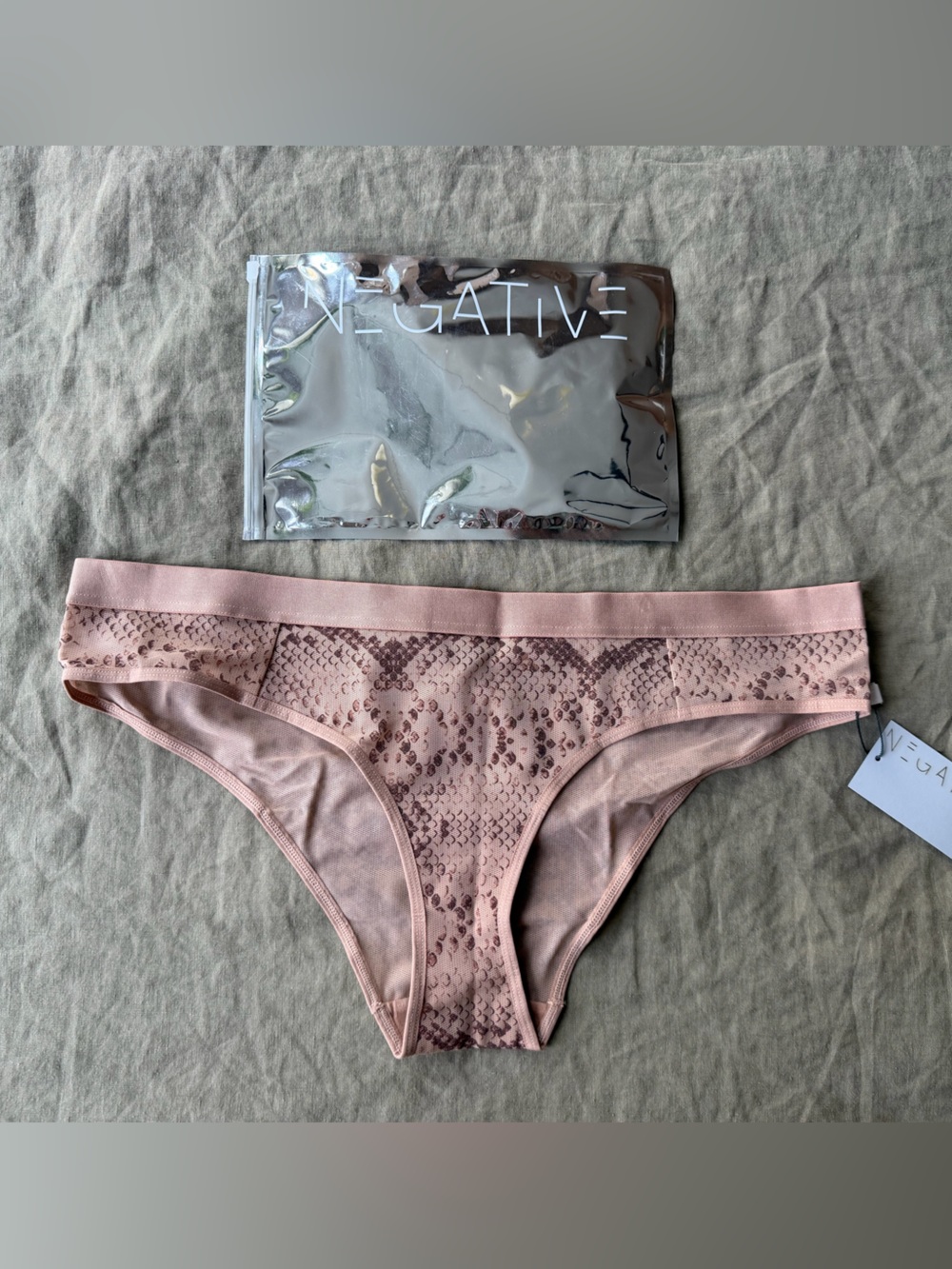 Negative Underwear Sieve Brief - Buff boa - L